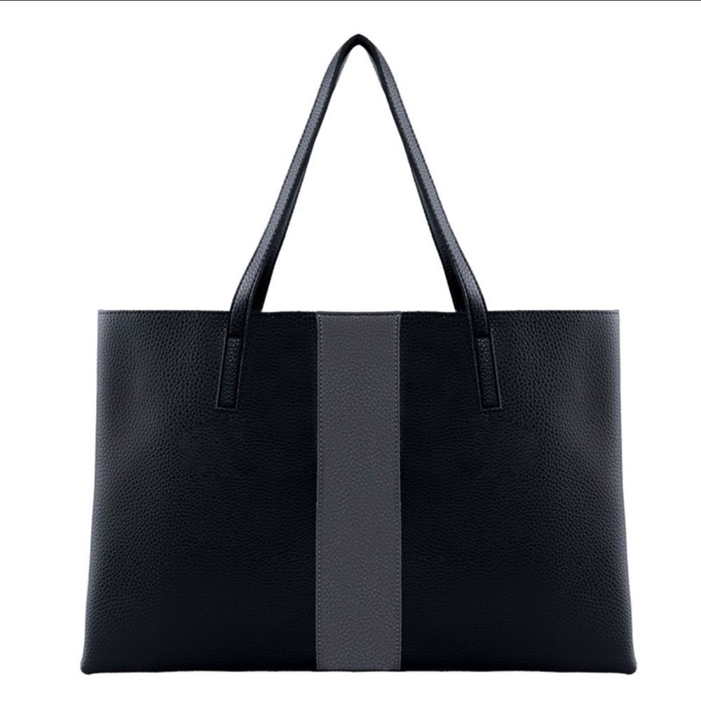 Vegan leather tote